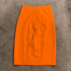 2 for $20 - Bright Orange Pencil Skirt - Size 8